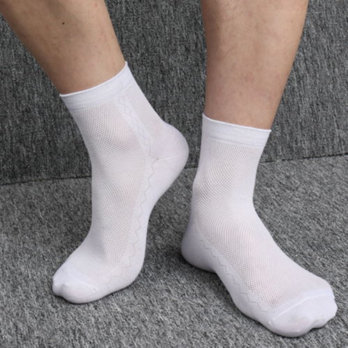 春夏必備 男士中筒網(wǎng)眼薄襪，運(yùn)動吸汗防臭舒適之選